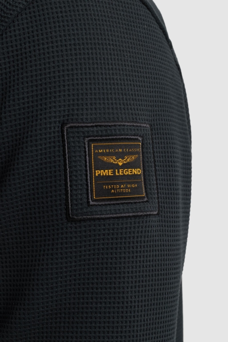 PME legend blauwe heren overhemd | Close up