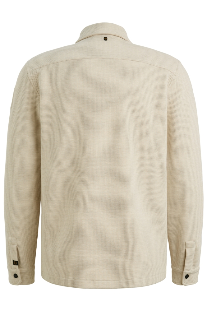 PME legend beige heren overhemd | Achteraanzicht
