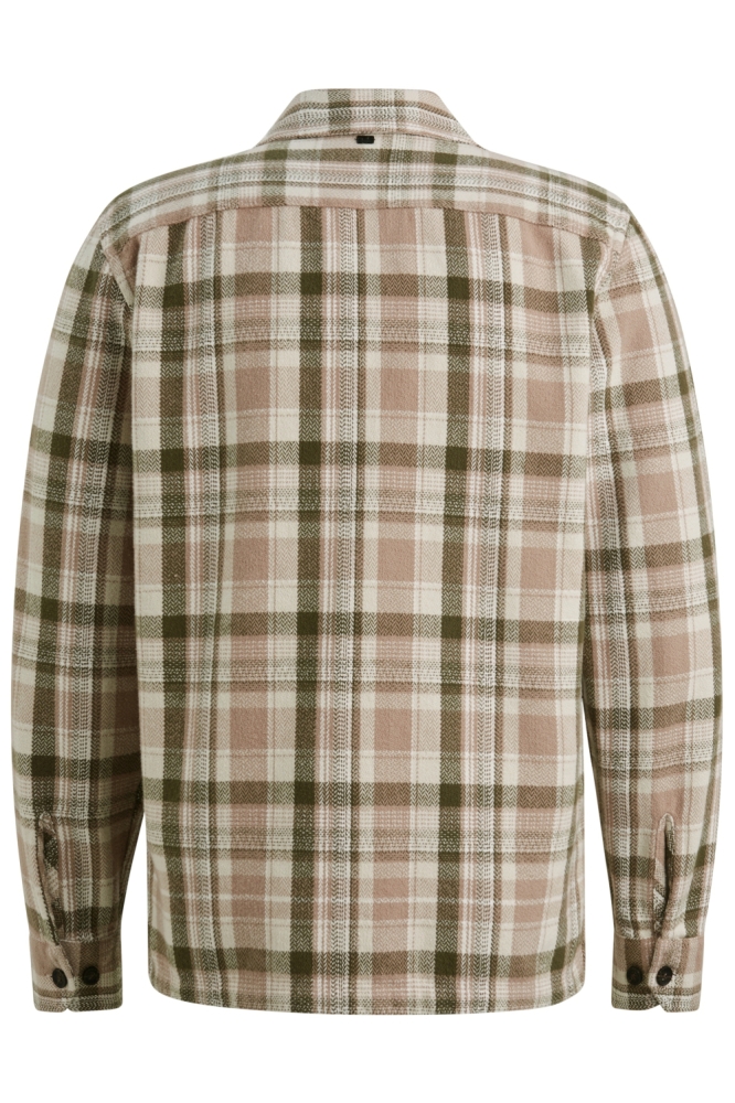 Vanguard beige heren overhemd | Achteraanzicht