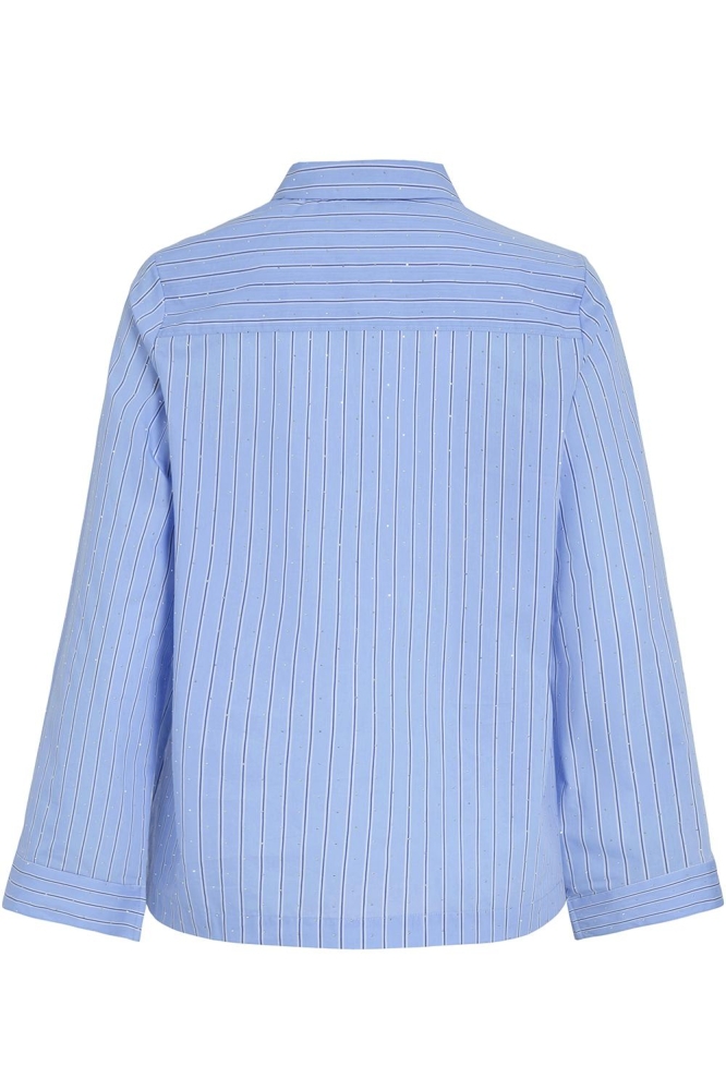 Vila blauwe dames blouse | Achteraanzicht