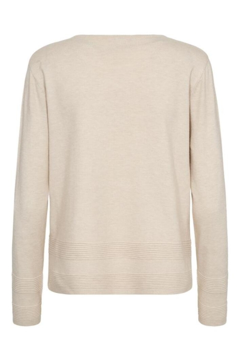 Freequent beige dames trui | Achteraanzicht