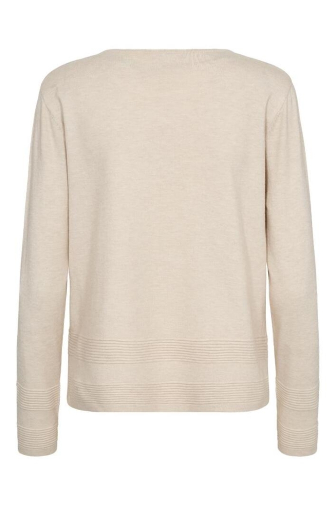 Freequent beige dames trui | Achteraanzicht