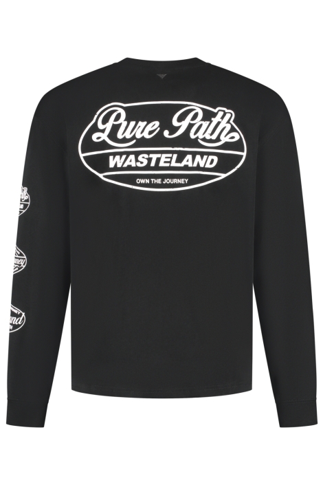 Pure Path zwarte heren t-shirt | Achteraanzicht
