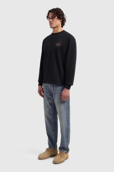 Pure Path zwarte heren t-shirt | Model