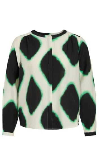 VIPRANO O-NECK L/S SHIRT 14111958 Birch/BLACK BEAUTY