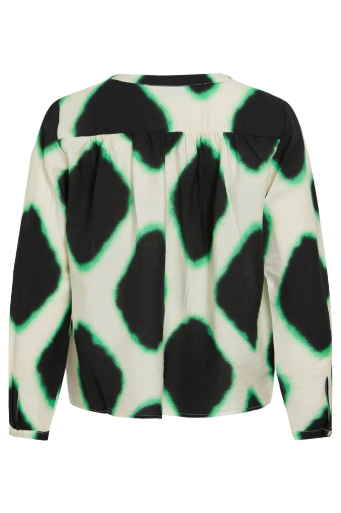 Vila beige dames blouse | Achteraanzicht