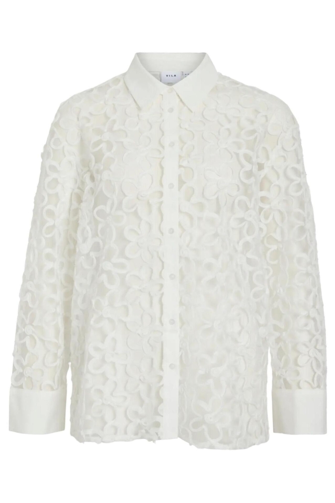 Vila witte dames blouse | Vooraanzicht