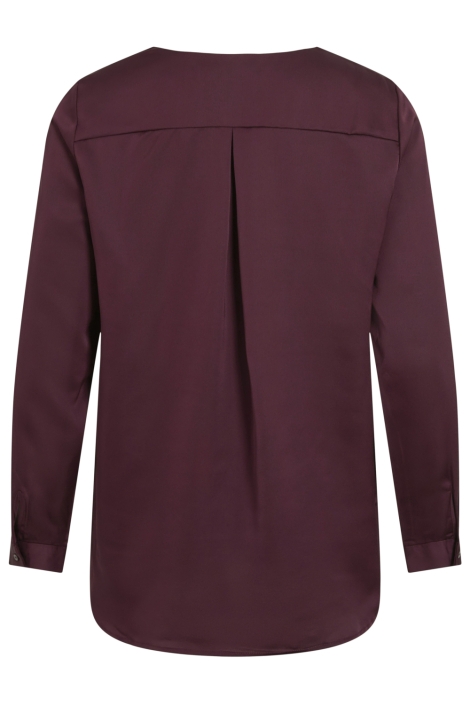 Vila bordeaux dames blouse | Achteraanzicht