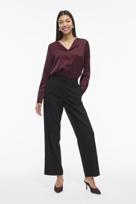 Vila bordeaux dames blouse | Model