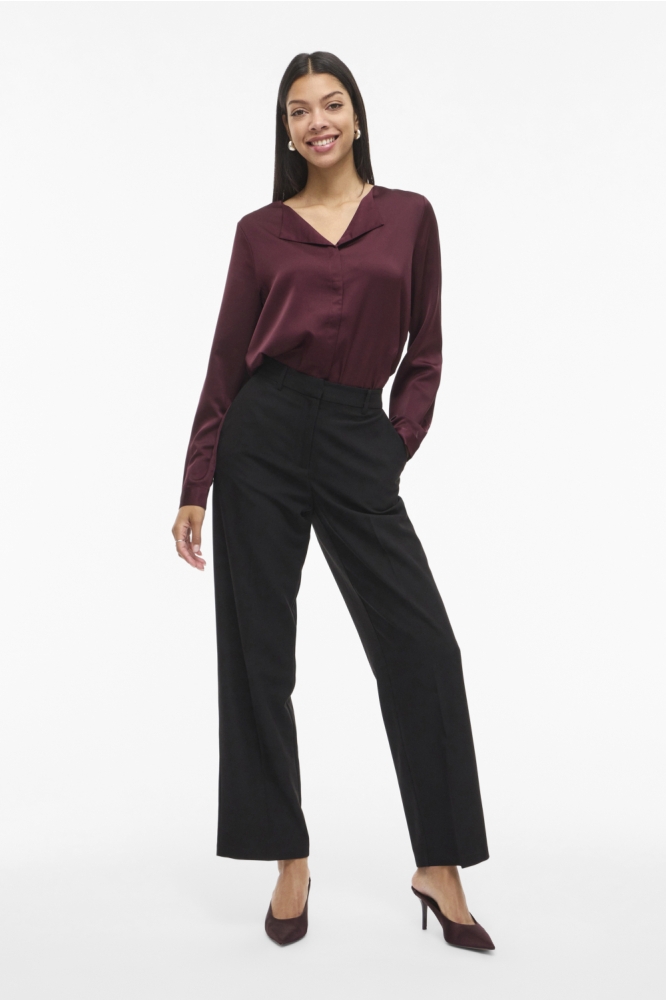 Vila bordeaux dames blouse | Model