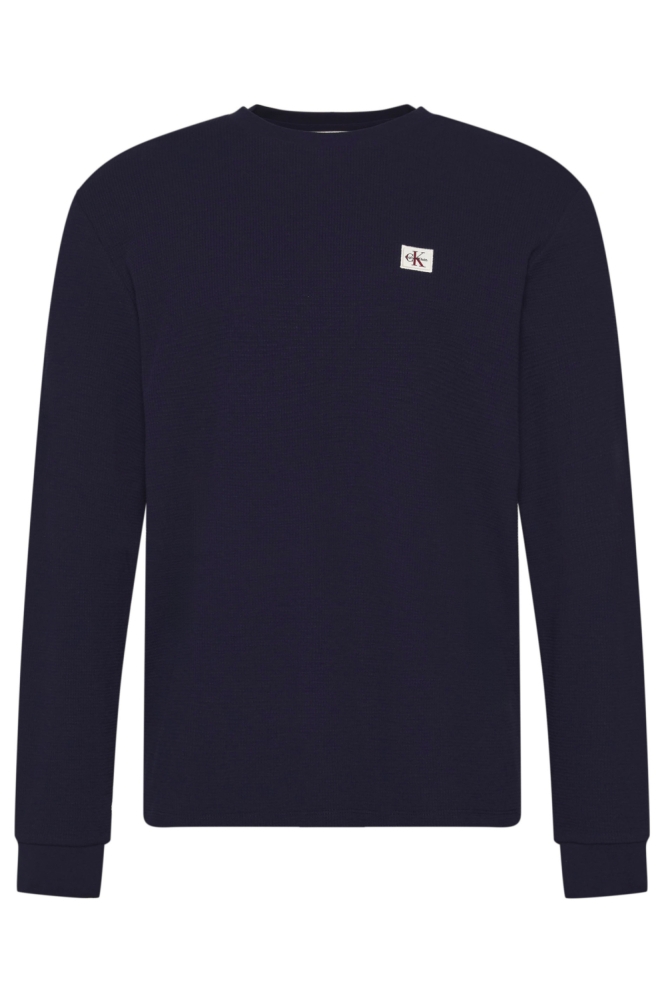 Calvin Klein blauwe heren trui | Vooraanzicht