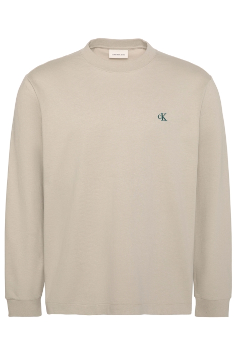 Calvin Klein camel heren t-shirt | Vooraanzicht