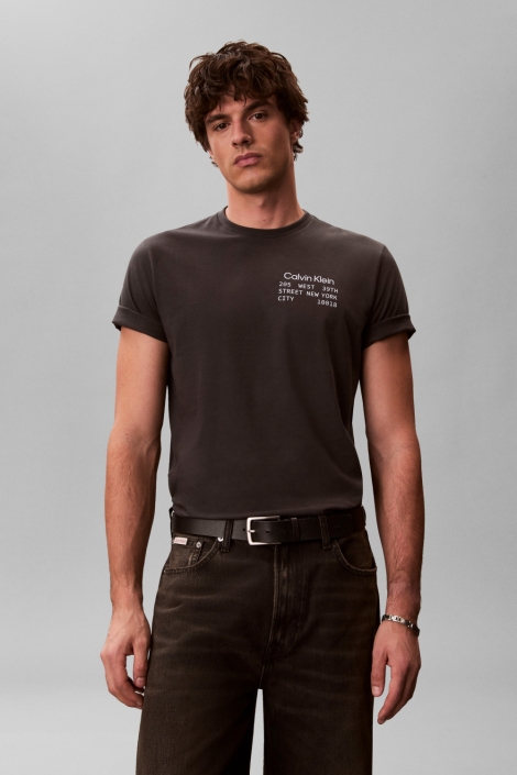 Calvin Klein zwarte heren t-shirt | Model