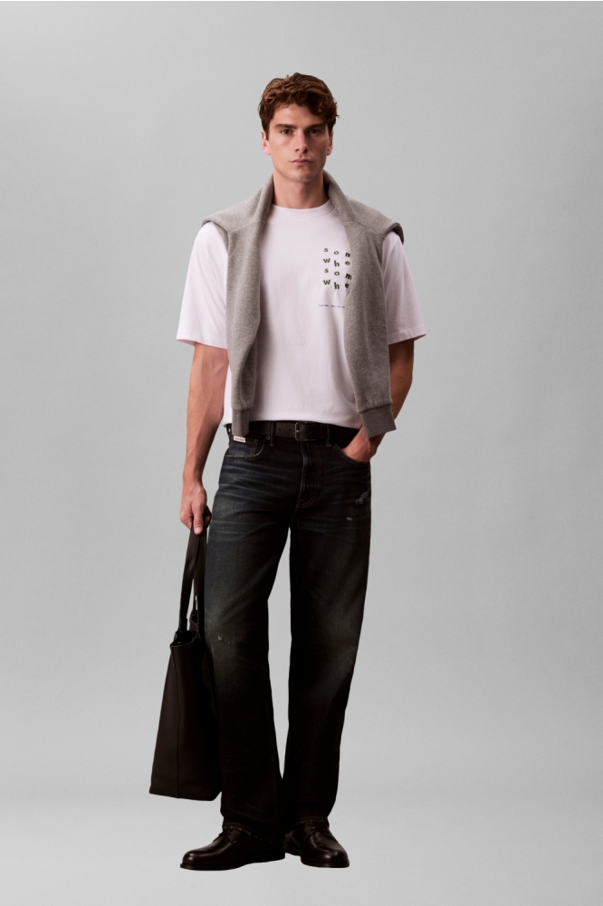 Calvin Klein witte heren t-shirt | Model