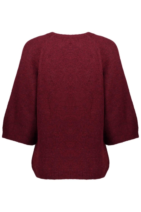 Geisha bordeaux dames trui | Achteraanzicht