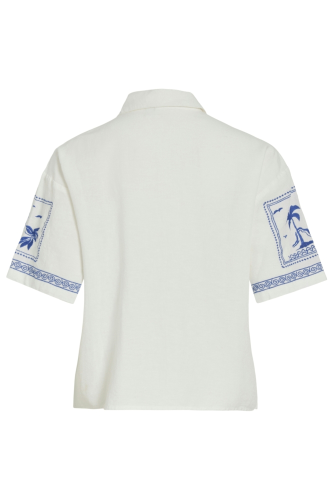 Vila witte dames blouse | Achteraanzicht