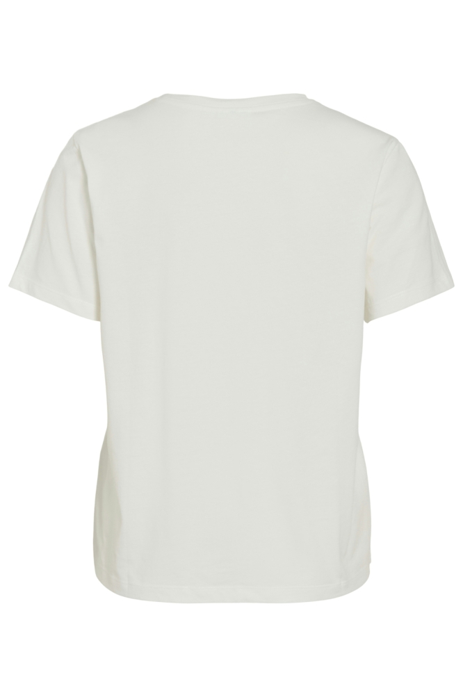Vila witte dames t-shirt | Achteraanzicht