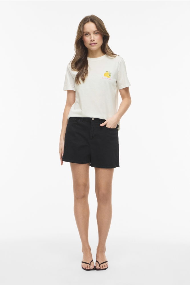 Vila witte dames t-shirt | Model