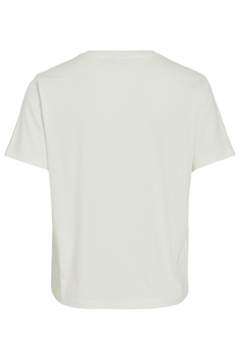 Vila witte dames t-shirt | Achteraanzicht
