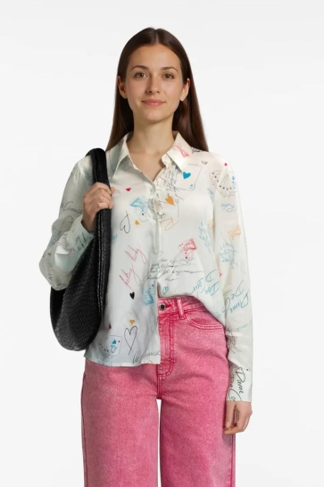 Vila VIDEBBIE ACE L/S SHIRT/C35 14111963 Birch/ACE