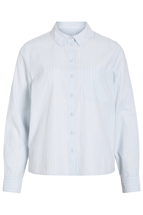 Vila blauwe dames blouse | Vooraanzicht