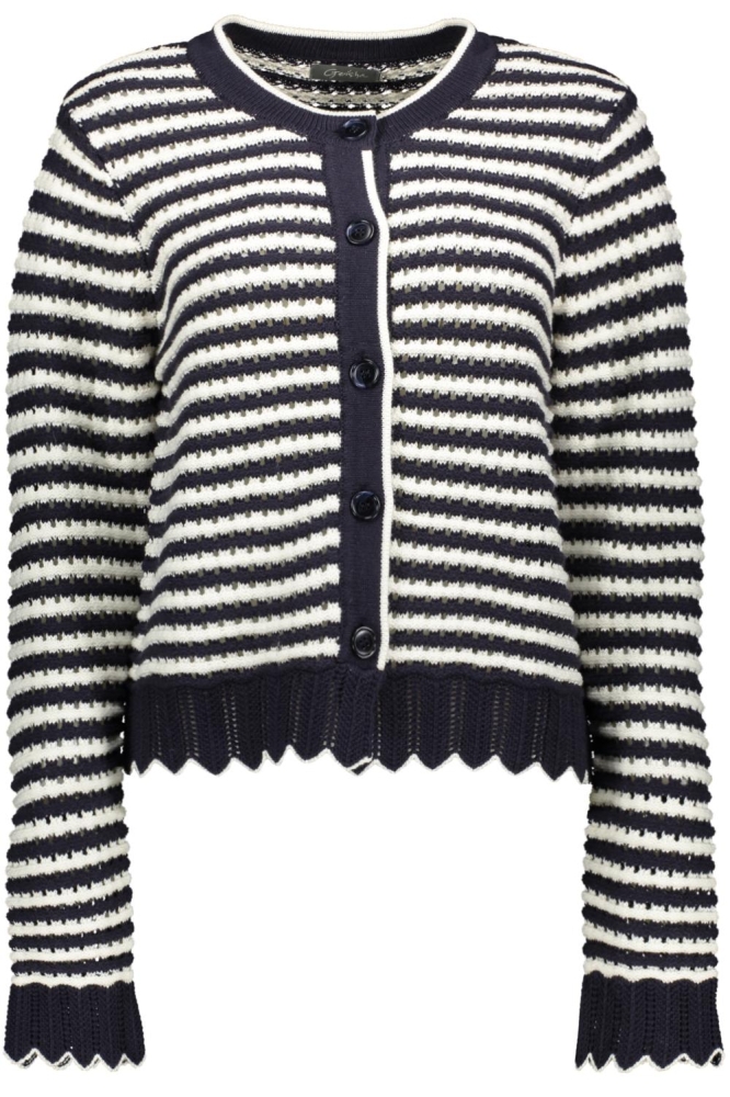 Geisha blauwe dames vest | Vooraanzicht