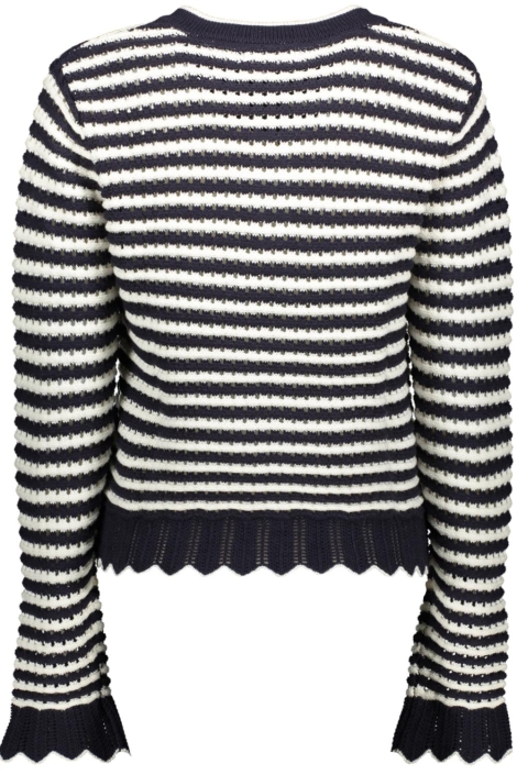 Geisha blauwe dames vest | Achteraanzicht