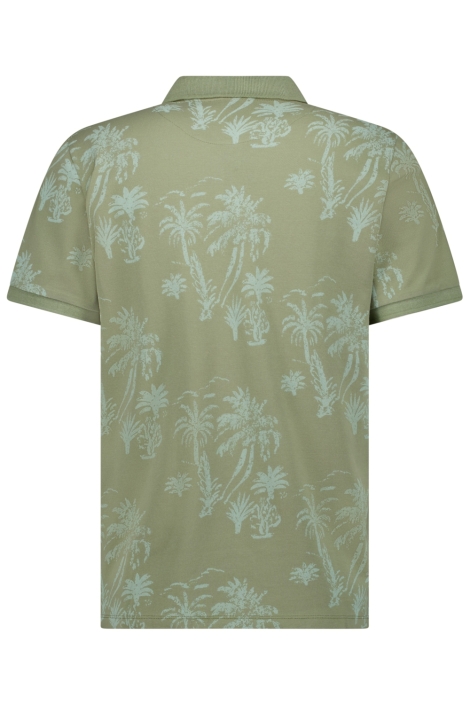 Cars groene heren polo | Achteraanzicht