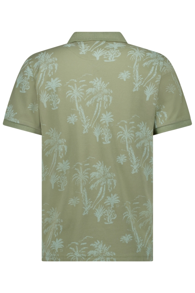 Cars groene heren polo | Achteraanzicht