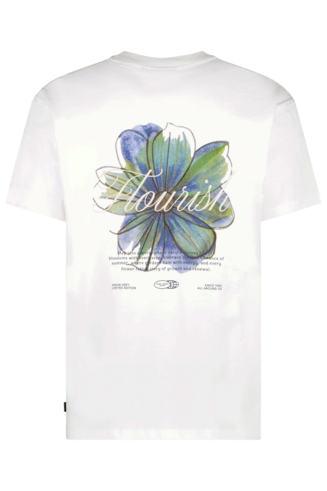 Cars witte heren t-shirt | Achteraanzicht