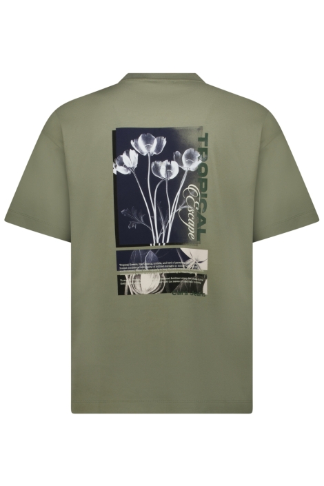 Cars groene heren t-shirt | Achteraanzicht