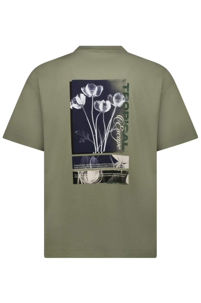 Cars groene heren t-shirt | Achteraanzicht