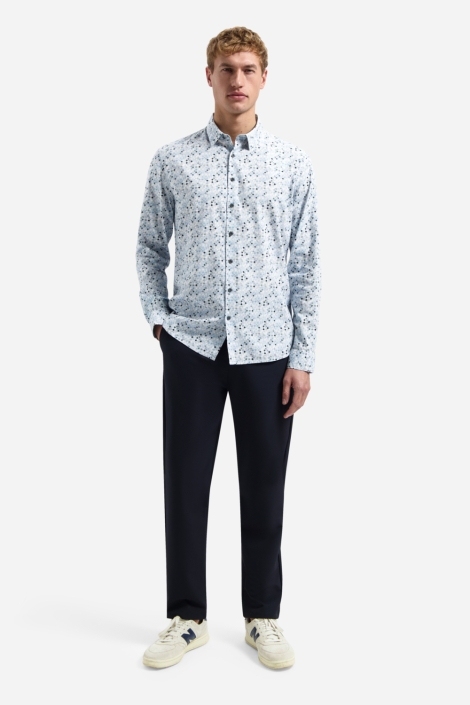 NO-EXCESS blauwe heren overhemd | Model