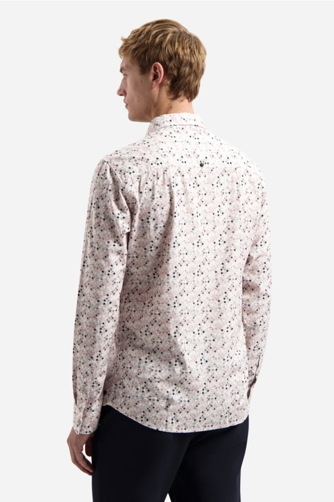 NO-EXCESS roze heren overhemd | Model achteraanzicht