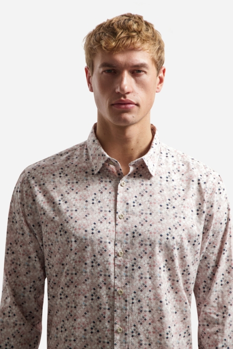 NO-EXCESS roze heren overhemd | Close up