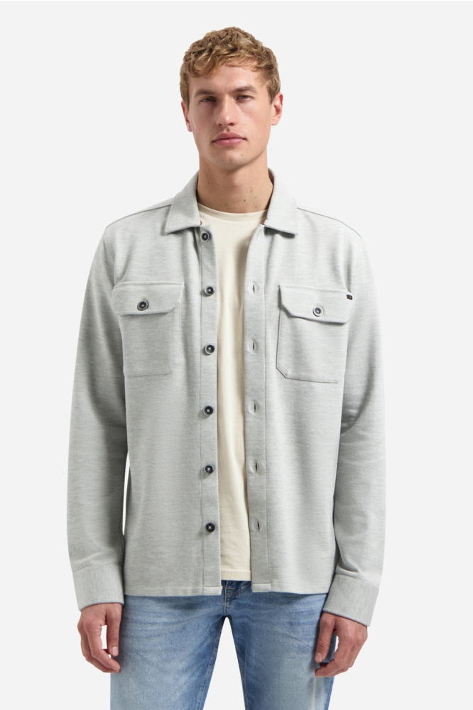 NO-EXCESS grijze heren vest | Model vooraanzicht