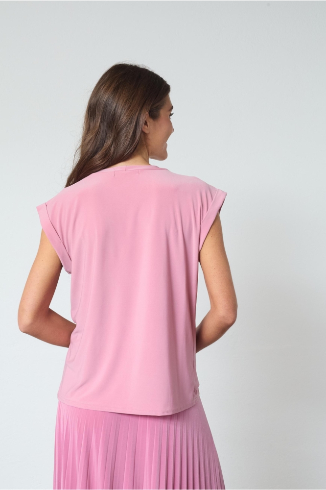 SisterS point roze dames t-shirt | Model achteraanzicht
