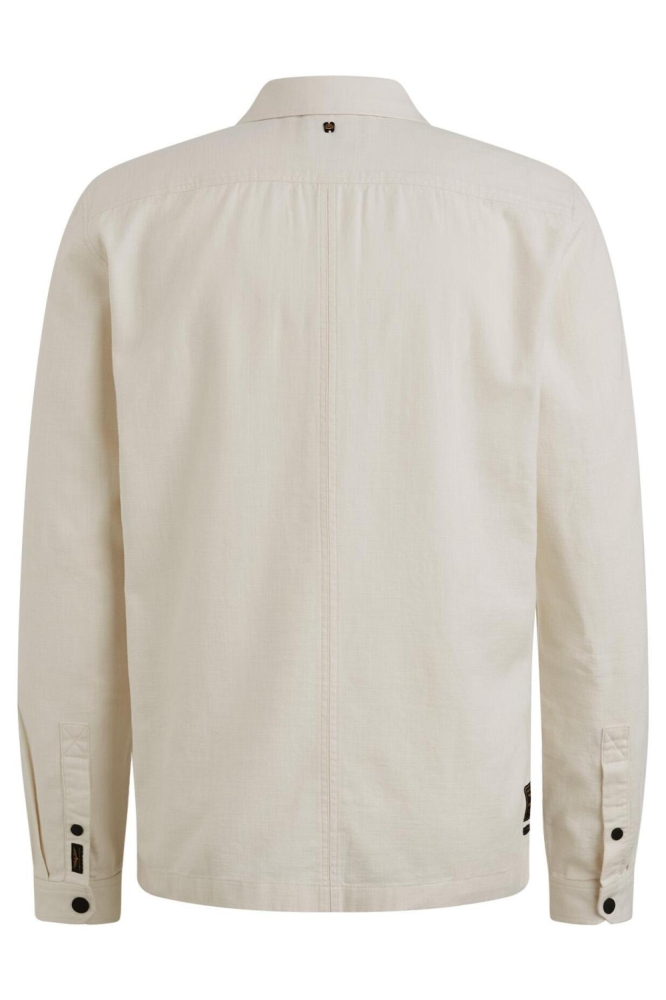 PME legend beige heren overhemd | Achteraanzicht