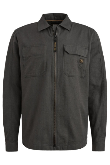PME legend long sleeve shirt ctn slub cargo b Grijs