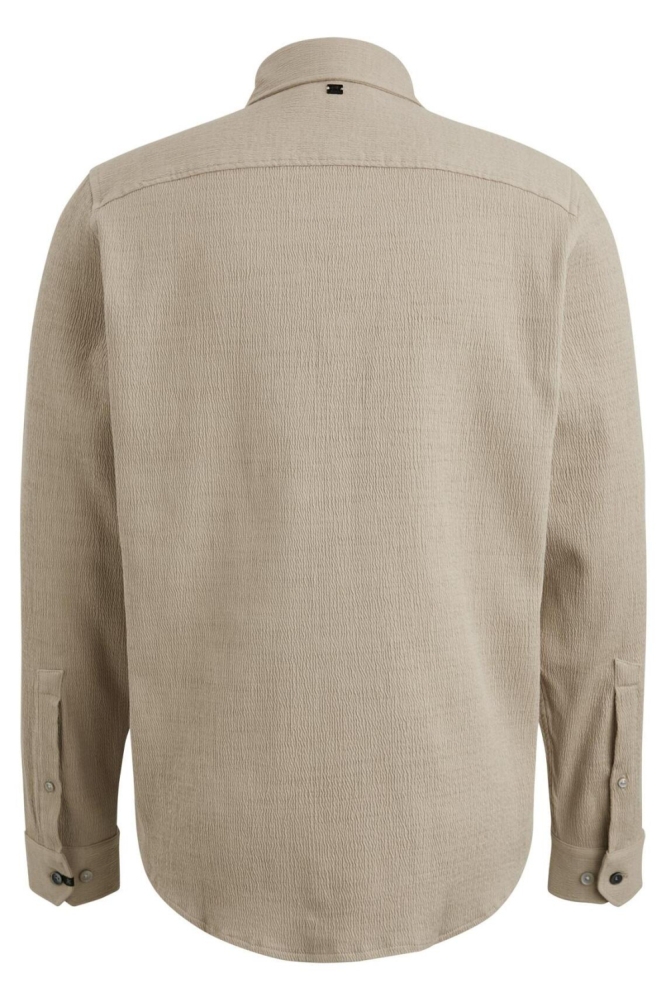 Vanguard beige heren overhemd | Achteraanzicht