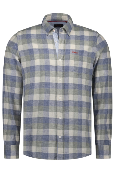 NZA groene heren overhemd | Vooraanzicht