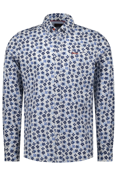 NZA blauwe heren overhemd | Vooraanzicht