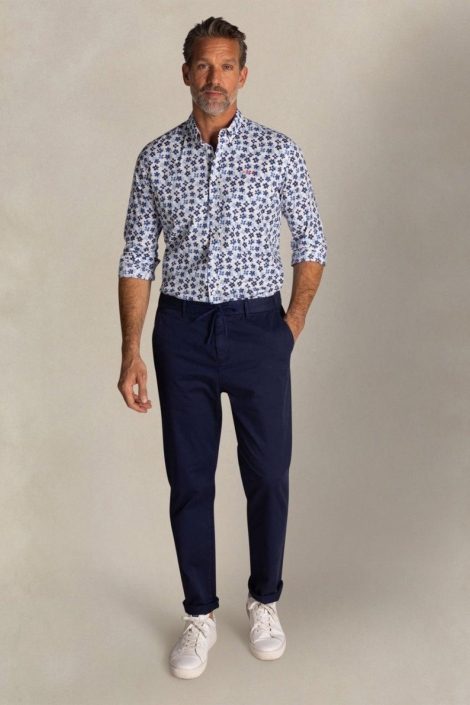 NZA blauwe heren overhemd | Model