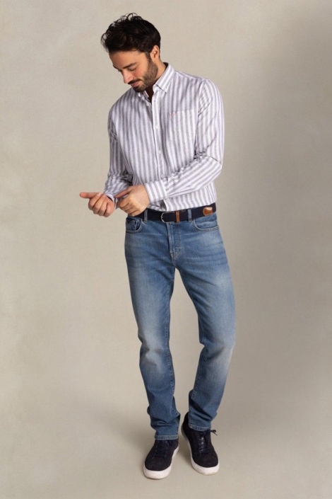 NZA groene heren overhemd | Model