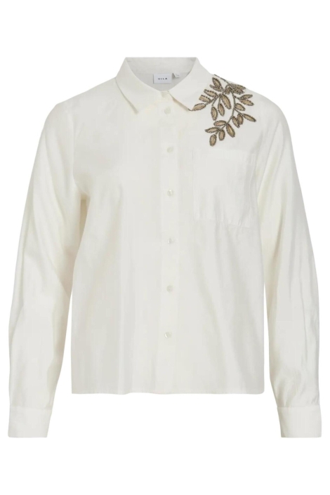 Vila witte dames blouse | Vooraanzicht