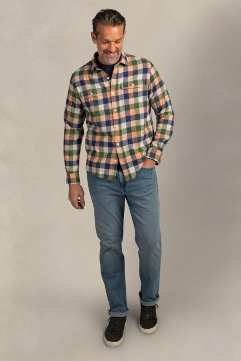 NZA oranje heren overhemd | Model