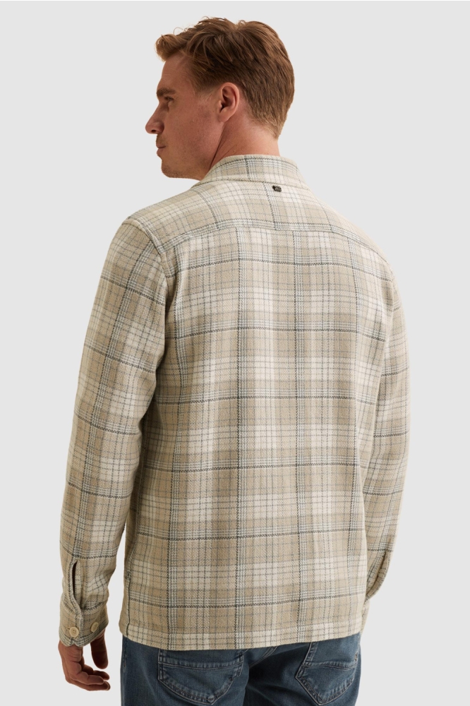 Vanguard beige heren overhemd | Model achteraanzicht