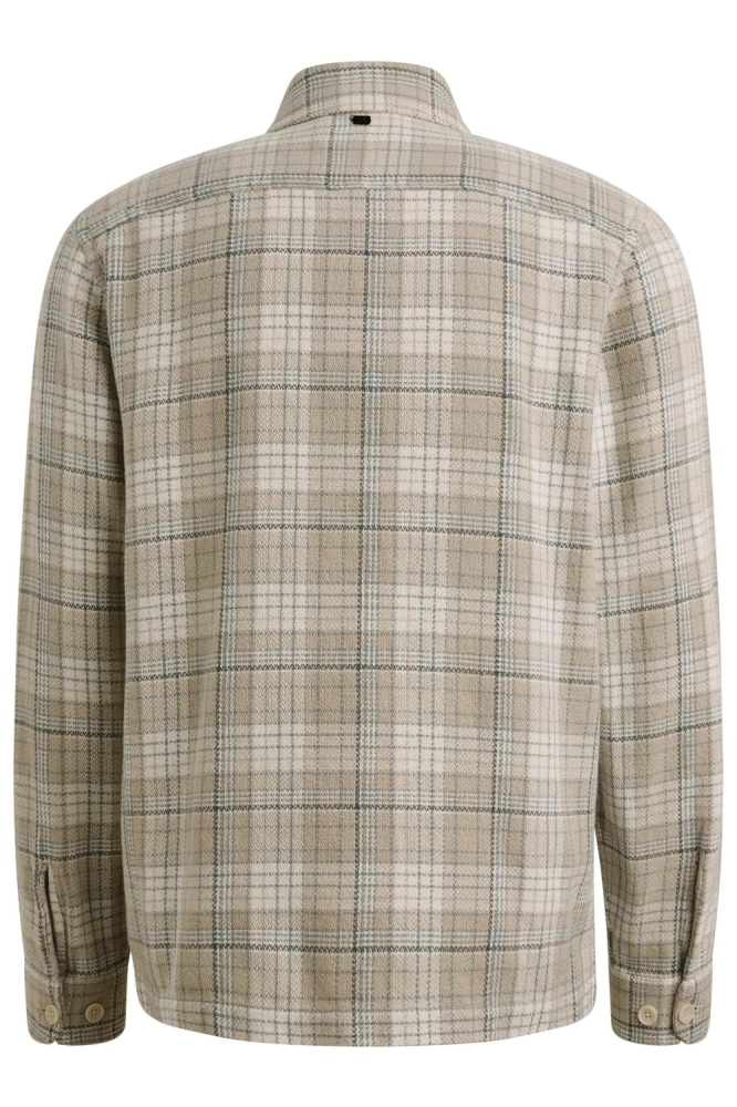 Vanguard beige heren overhemd | Achteraanzicht