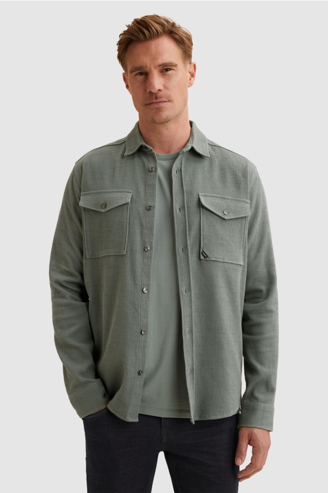 Vanguard blauwe heren overhemd | Model vooraanzicht