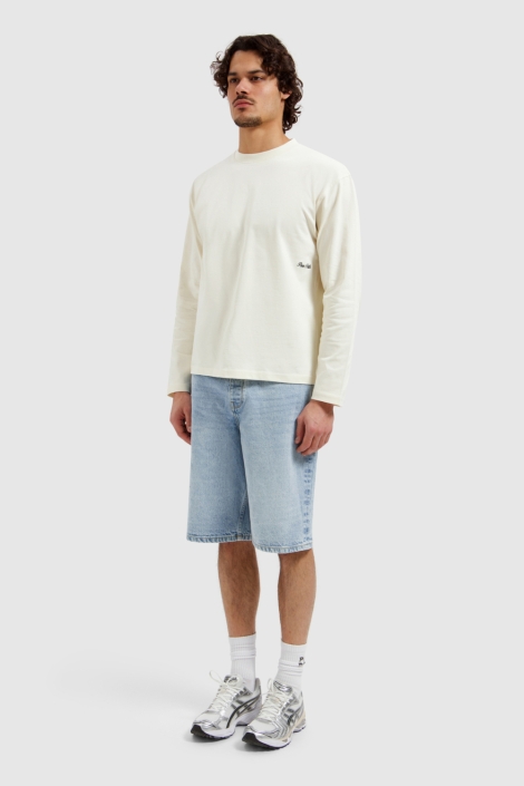 Pure Path ecru heren t-shirt | Model